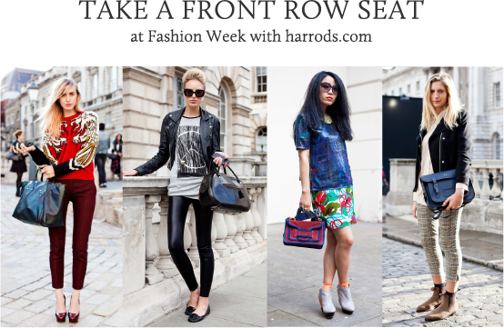 Take a front row seat at Fashion Week with harrods.com